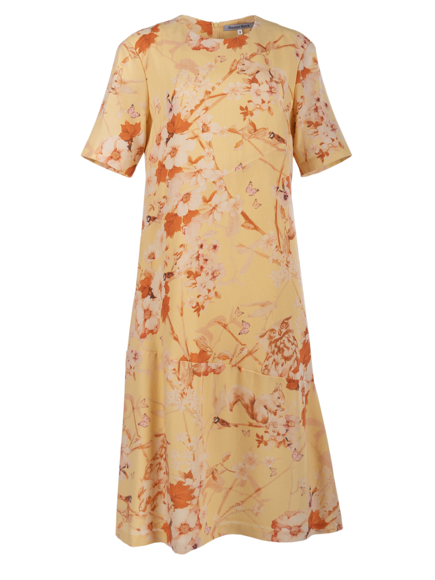 Платье "Белочки" с кор. рукавом