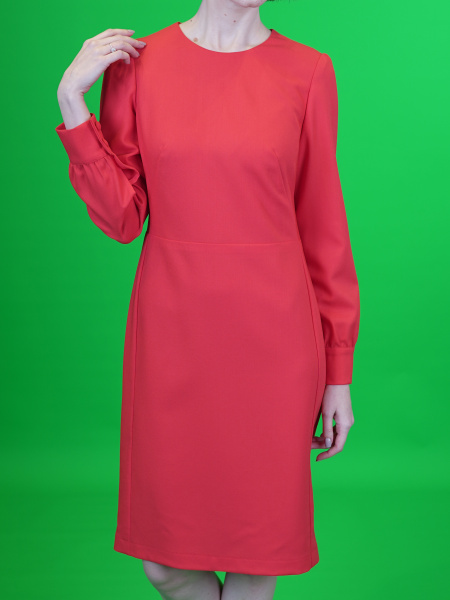 Платье "Алая шерсть"