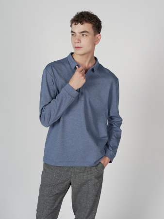 Поло "Голубой матовый"