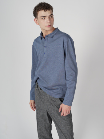 Поло "Голубой матовый"