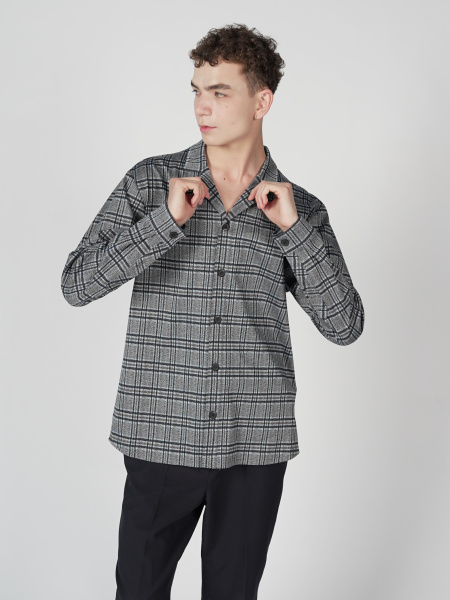 Рубашка "Клетка на пуговицах"