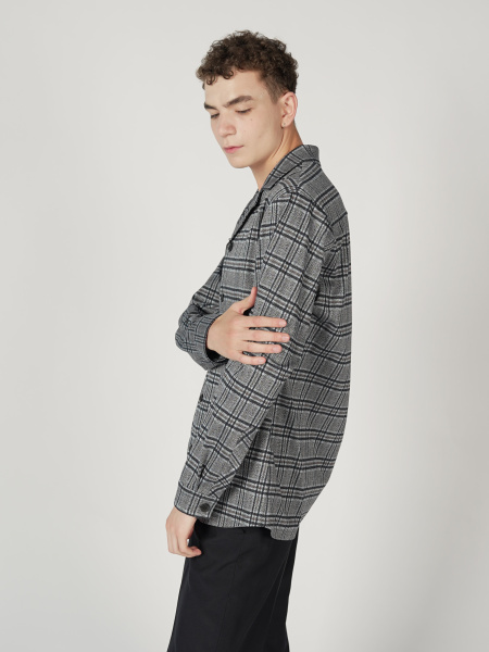 Рубашка "Клетка на пуговицах"