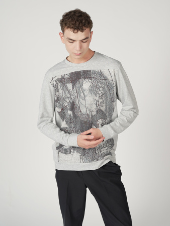 Свитшот "Принт на полочке"