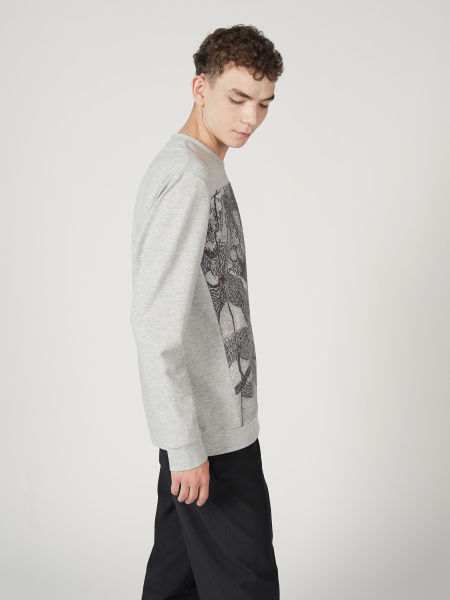 Свитшот "Принт на полочке"