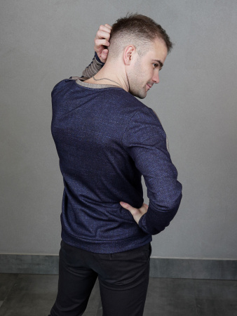 Свитшот "Синий меланж"