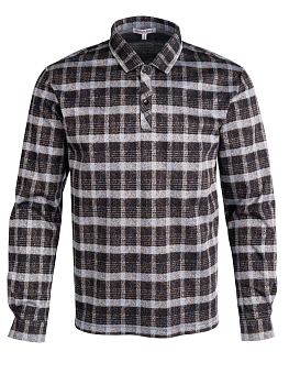 Поло "Коричнево-голубое"