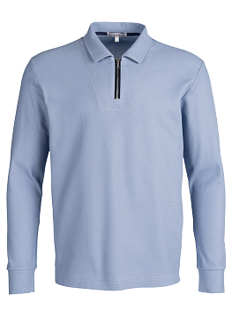 Поло "Голубое длинный рукав"