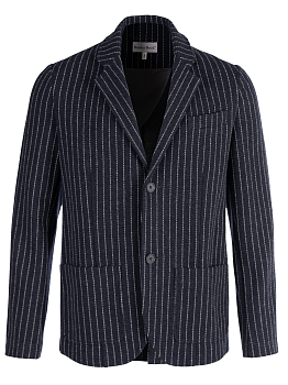 Пиджак "Темно-синий в серую полоску"
