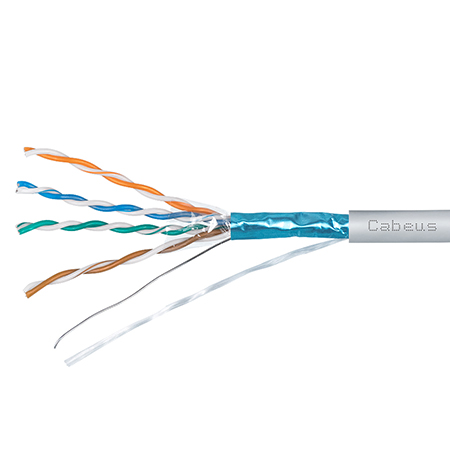 Cabeus FTP-4P-Cat.5e-SOLID-GY-20