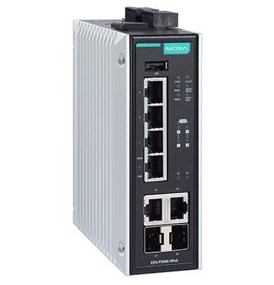 Moxa EDS-P506E-4PoE-2GTXSFP-T