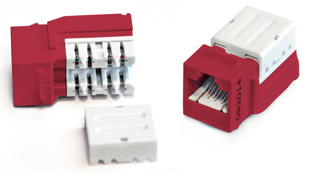 Hyperline KJNE-8P8C-C6-90-RD