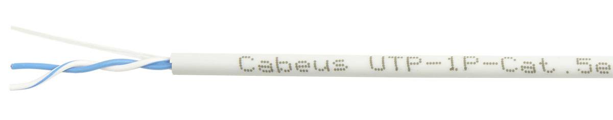 Cabeus UTP-1P-Cat.5e-SOLID-LSZH-GY-20
