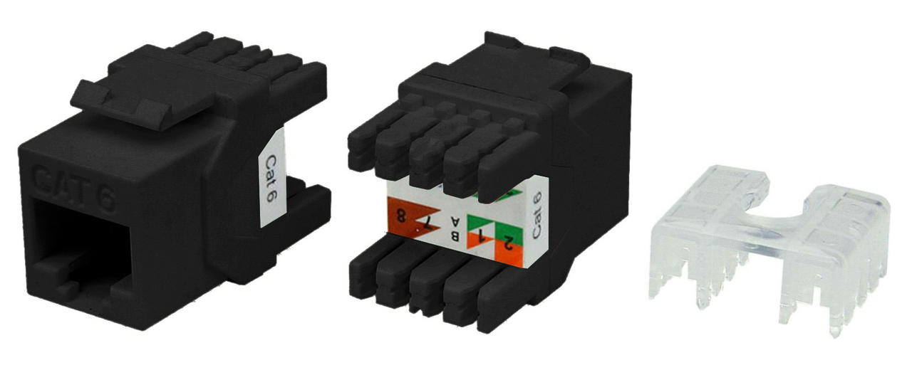 Hyperline KJ8-8P8C-C6-180-BK