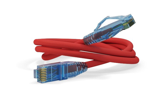 Hyperline PC-LPM-UTP-RJ45-RJ45-C6-3M-LSZH-RD