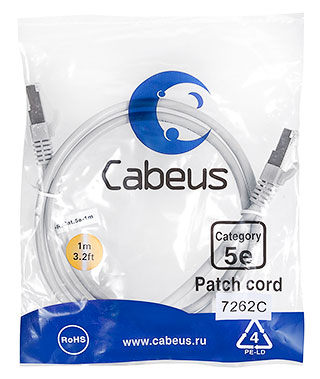 Cabeus PC-FTP-RJ45-Cat.5e-1m
