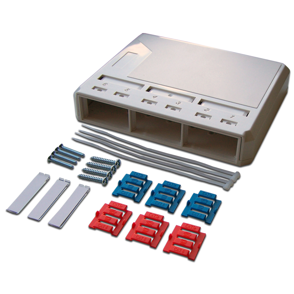 Lanmaster LAN-MB-3FO-WH
