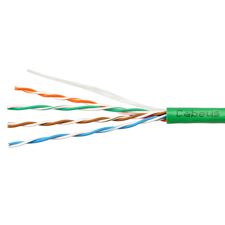 Cabeus UTP-4P-Cat.5e-SOLID-GN-50
