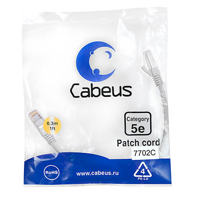 Cabeus PC-FTP-RJ45-Cat.5e-0.3m