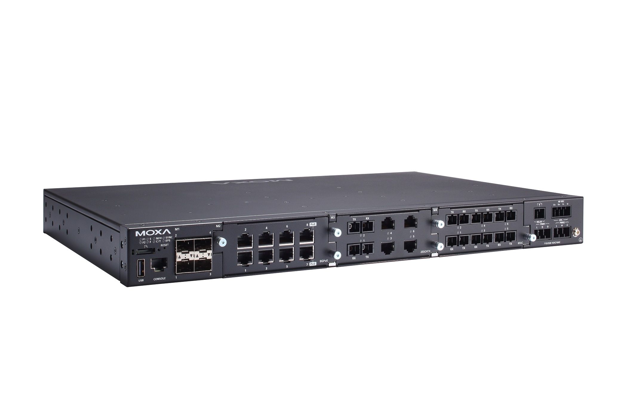 Moxa RKS-G4028-PoE-4GS-LV-T