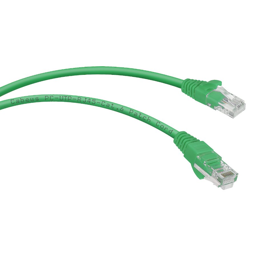 Cabeus PC-UTP-RJ45-Cat.6-3m-GN-LSZH