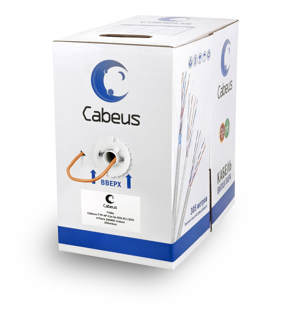 Cabeus FTP-4P-Cat.5e-SOLID-LSZH