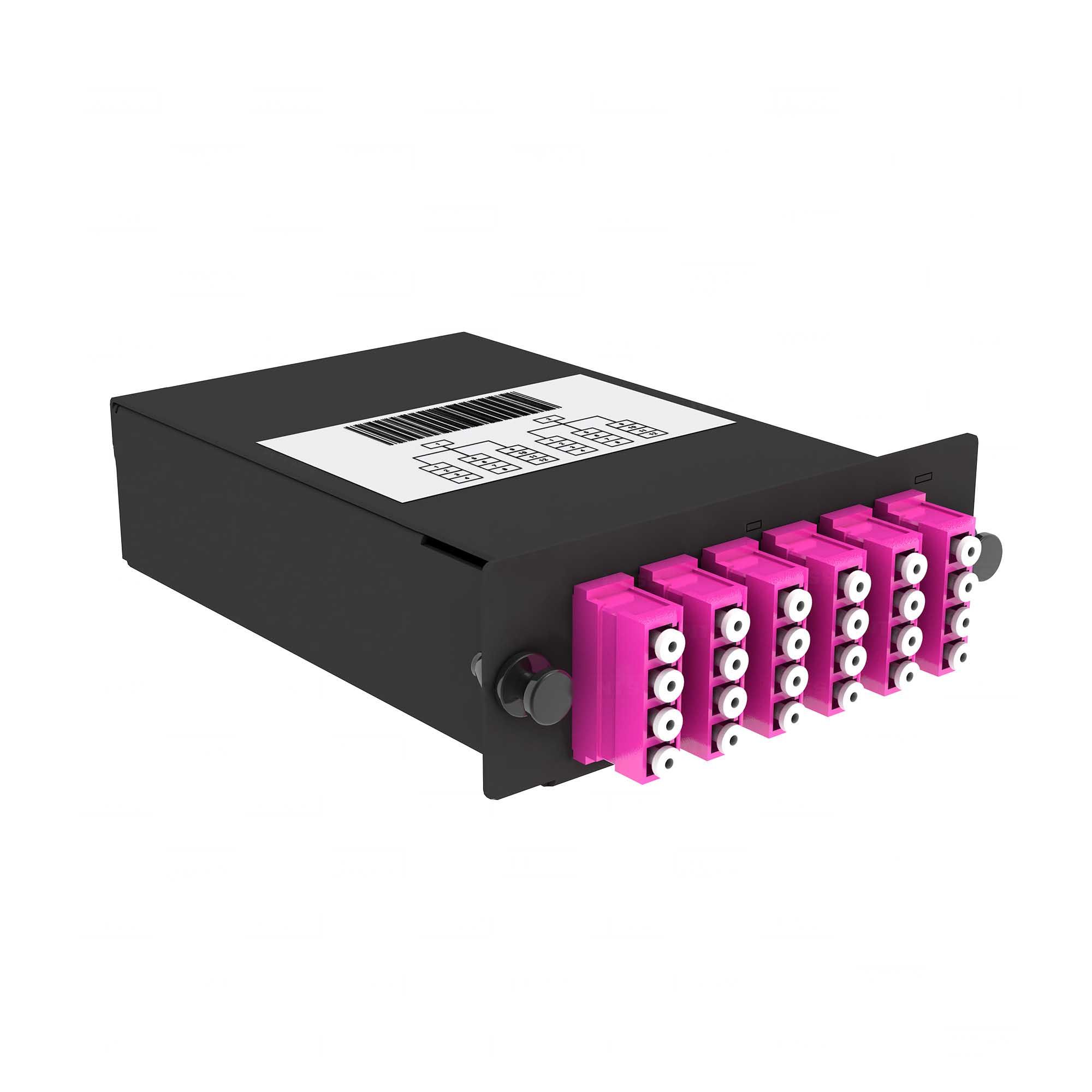 Cabeus FO-OM4-2x12MPO(m)/U-24xLC/U-A-BK