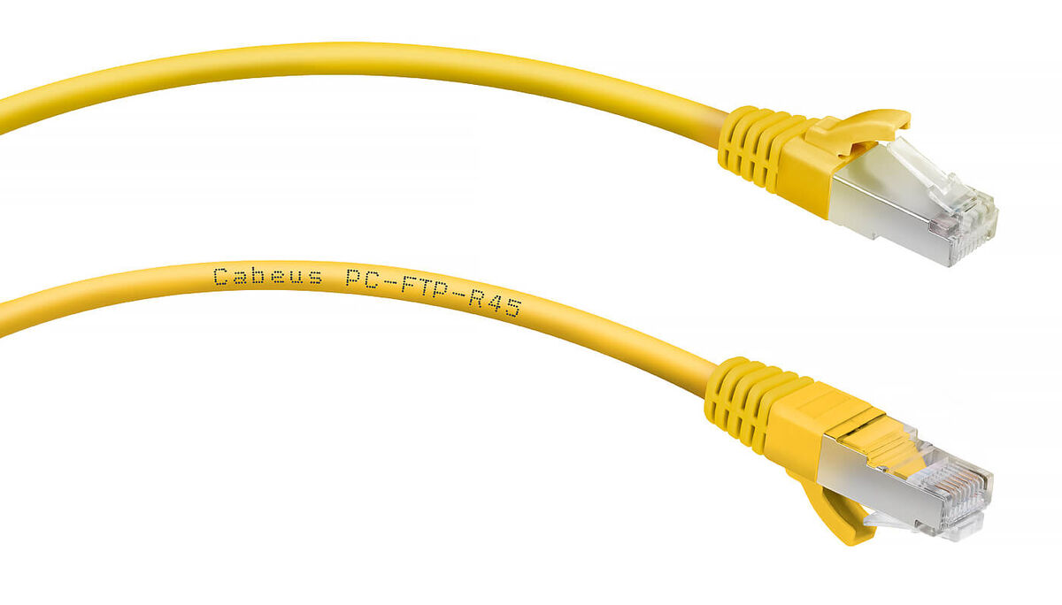 Cabeus PC-FTP-RJ45-Cat.5e-1m-YL-LSZH