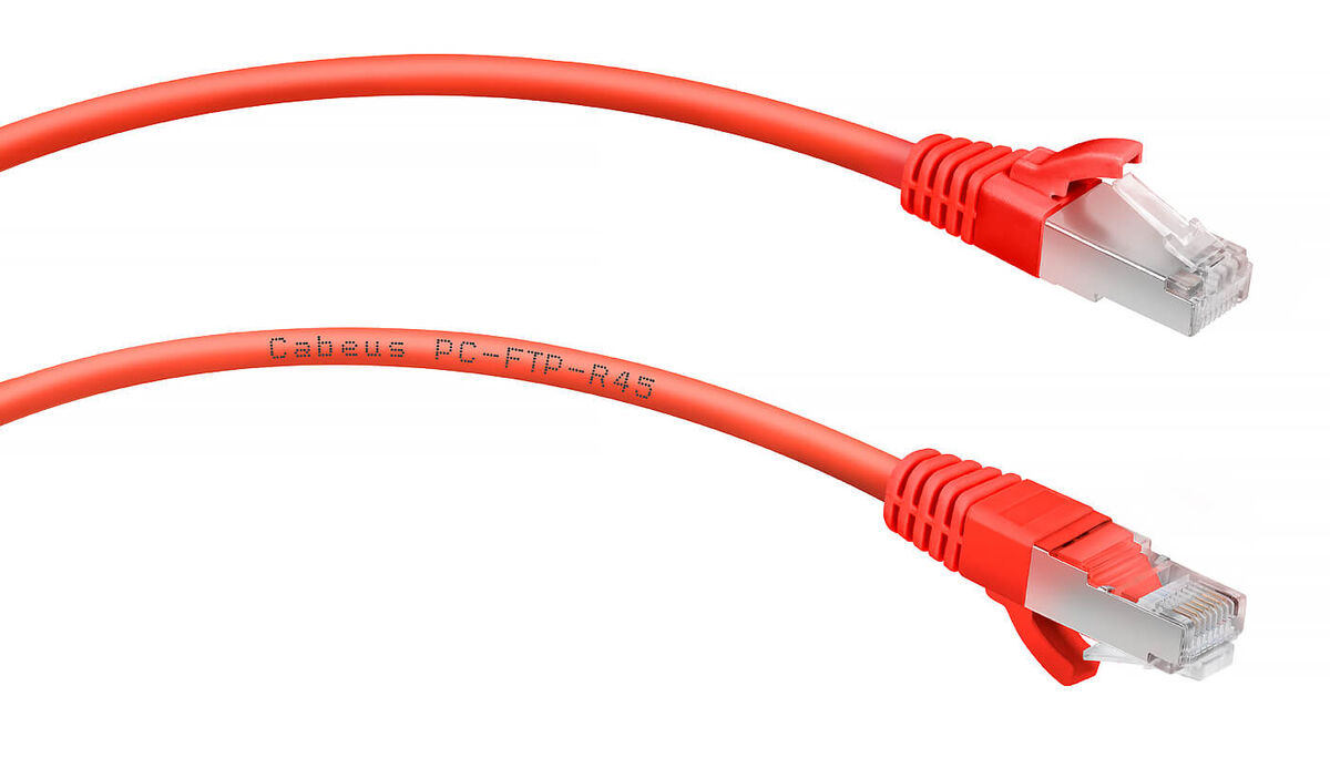 Cabeus PC-FTP-RJ45-Cat.6-5m-RD-LSZH