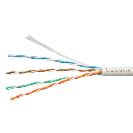 Cabeus UTP-4P-Cat.5e-SOLID-GY-LIGHT-50