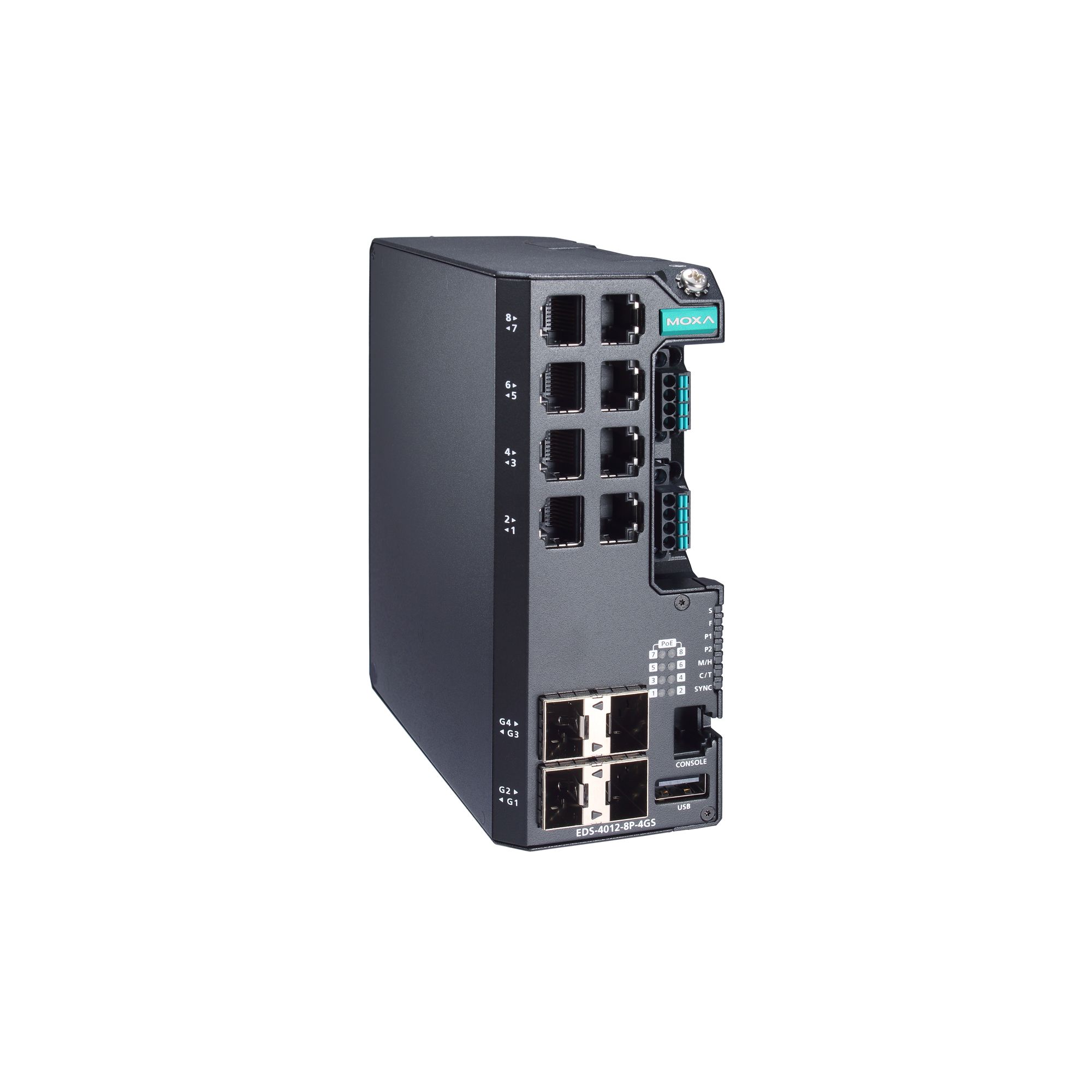 Moxa EDS-4012-8P-4GS-LVB-T