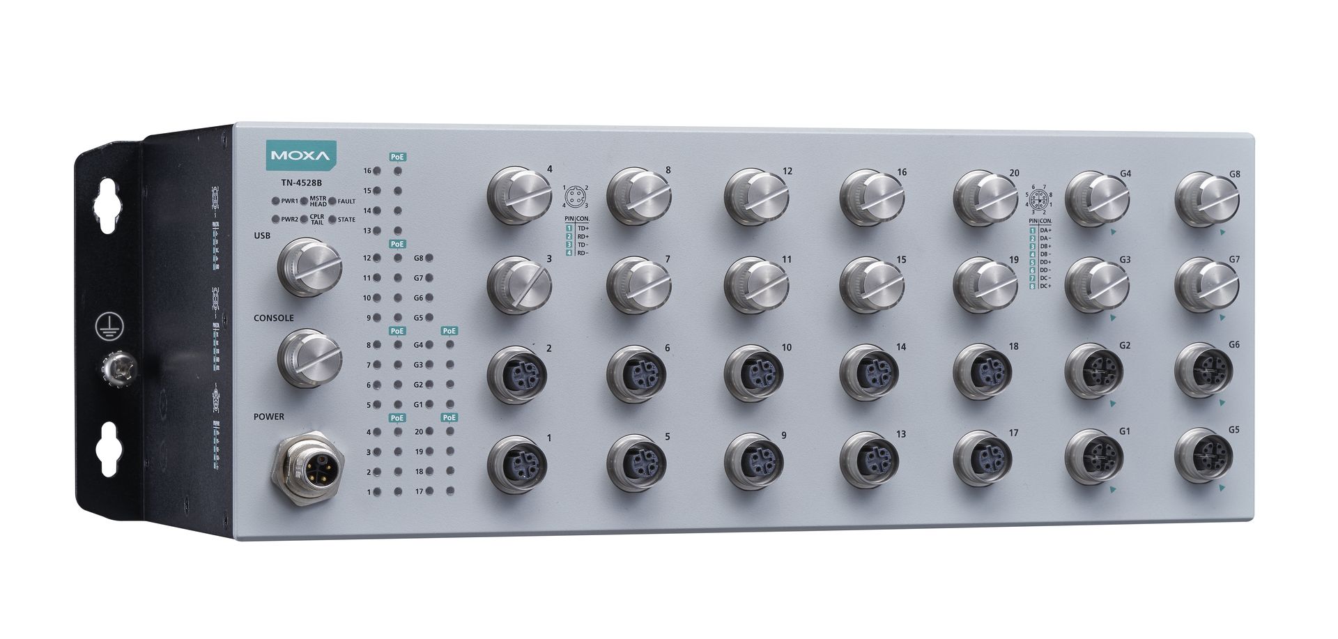 Moxa TN-4528B-20P-4G-4GP-CT-T