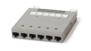 Hyperline PPTR-CSS-1-6xRJ45-C6A-SH-STL
