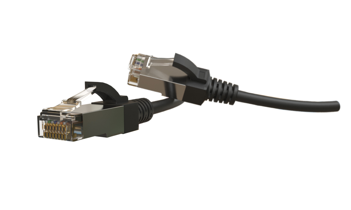 Hyperline PC-LPT-SFTP-RJ45-RJ45-C6-2M-LSZH-BK