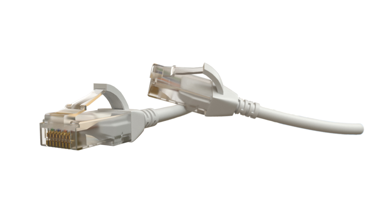 Hyperline PC-LPT-UTP-RJ45-RJ45-C6-1M-LSZH-WH