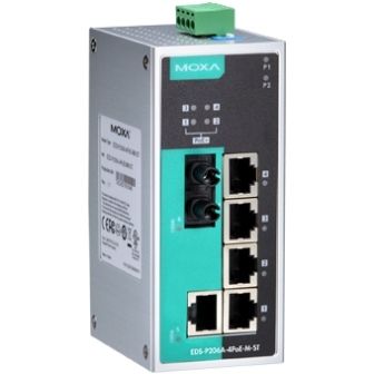 Moxa EDS-P206A-4PoE-M-ST-T