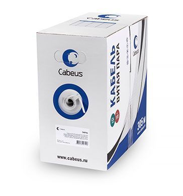 Cabeus UTP-2P-Cat.5e-SOLID-LSZH-GY-500