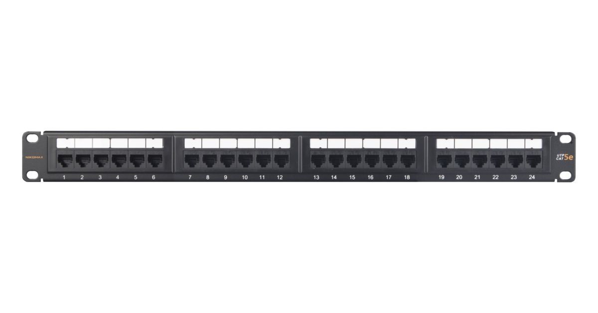 NIKOMAX NMC-RP24UD2-ES-1U-BK