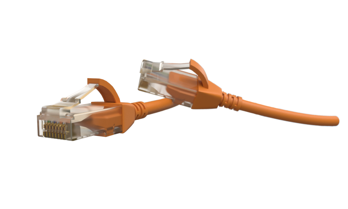 Hyperline PC-LPT-UTP-RJ45-RJ45-C6-1M-LSZH-OR