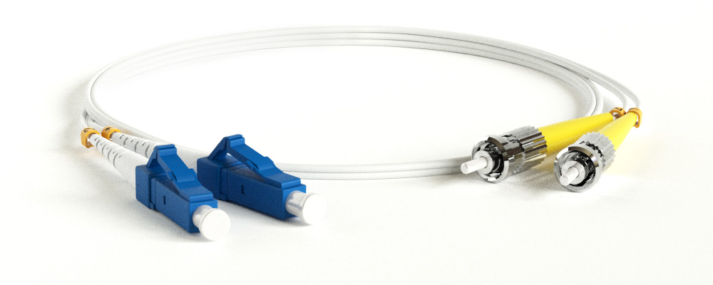 Hyperline FC-D2-9A1-LC/UR-ST/UR-H-1M-LSZH-WH