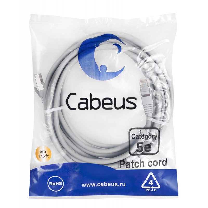 Cabeus PC-SSTP-RJ45-Cat.6a-5m-LSZH