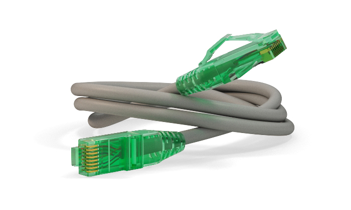Hyperline PC-LPM-UTP-RJ45-RJ45-C6a-1M-LSZH-GY
