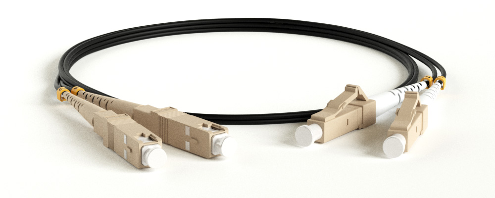 Hyperline FC-D2-50-LC/PR-SC/PR-H-2M-LSZH-BK