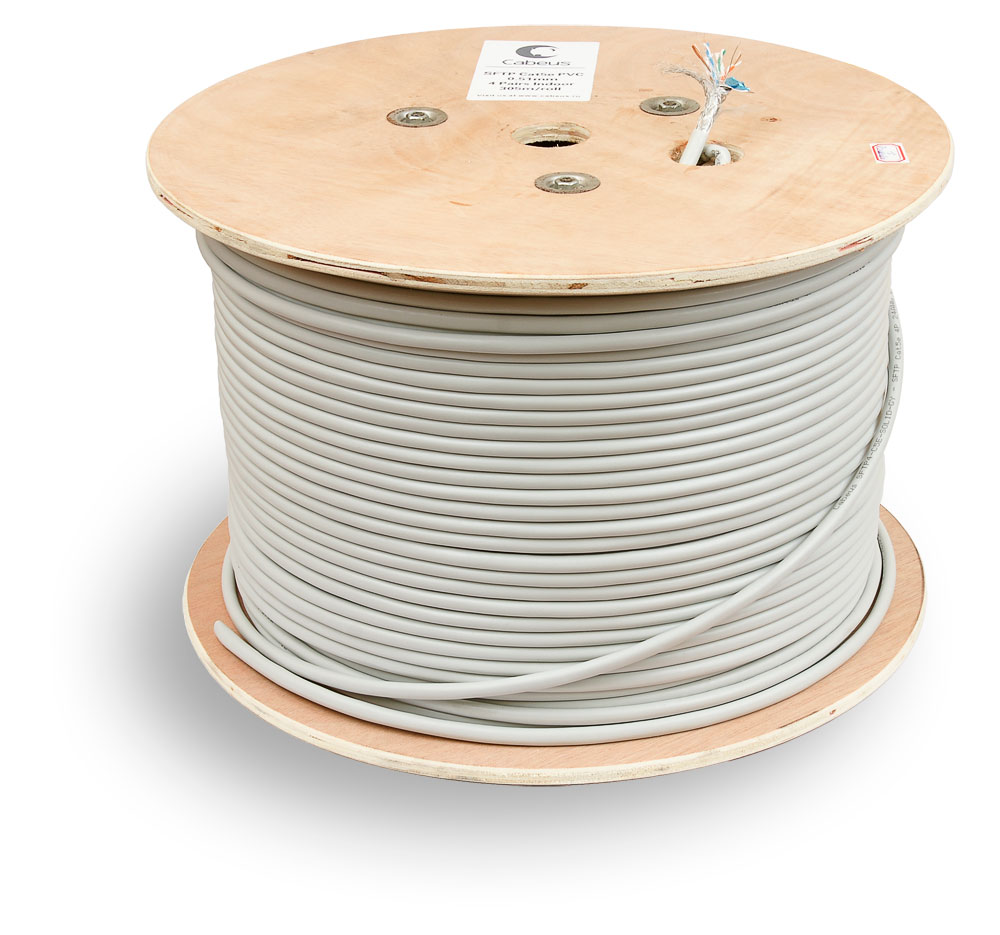 Cabeus SFTP-4P-Cat.5e-SOLID-GY