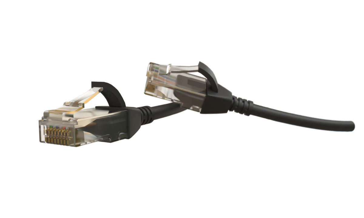 Hyperline PC-LPT-UTP-RJ45-RJ45-C6-1.5M-LSZH-BK