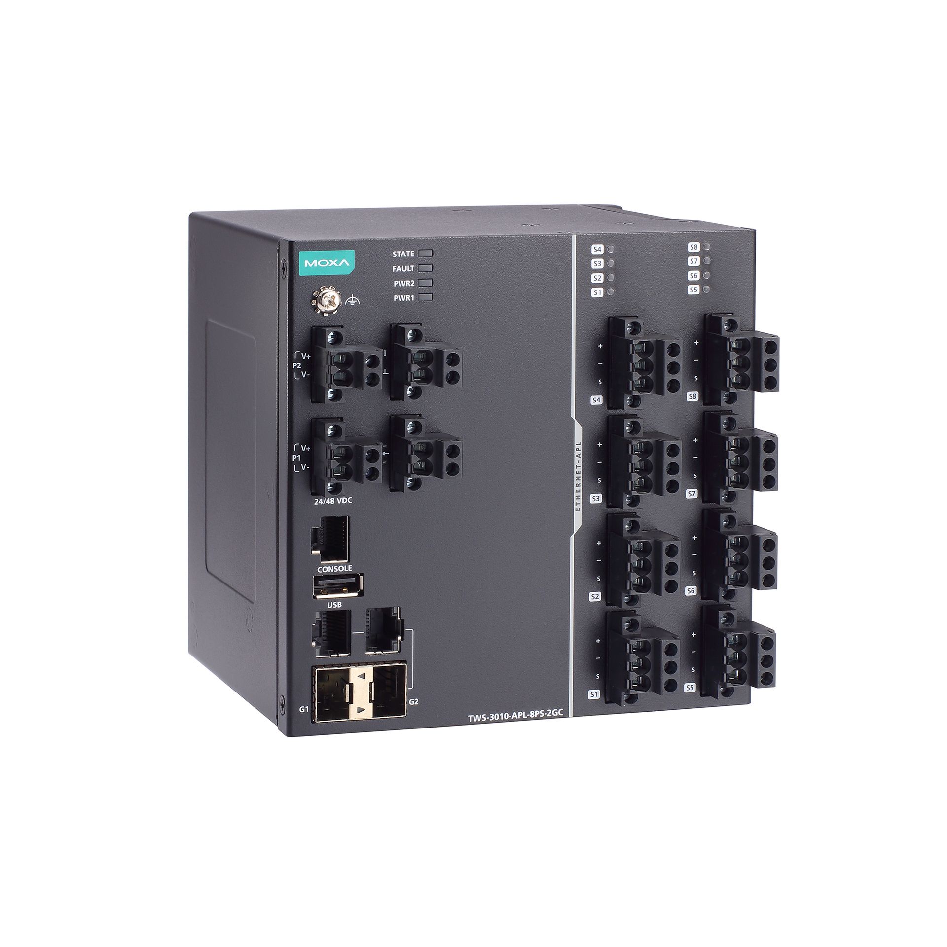 Moxa TWS-3010-APL-8PS-2GC-T