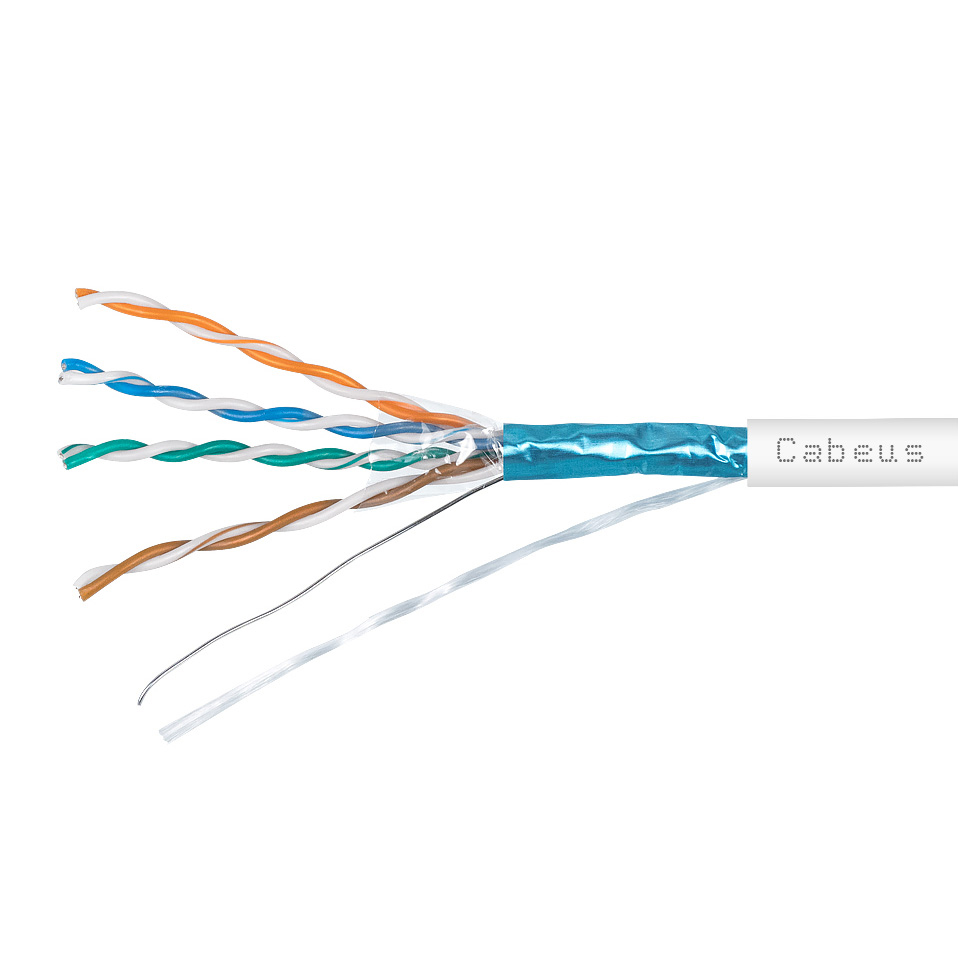 Cabeus FTP-4P-Cat.5e-SOLID-LSZH-WH