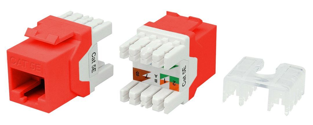 Hyperline KJ8-8P8C-C5e-180-RD