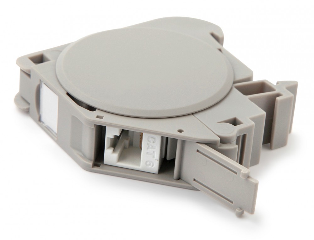 Hyperline FP-IE-DIN-KJ-1A-GY