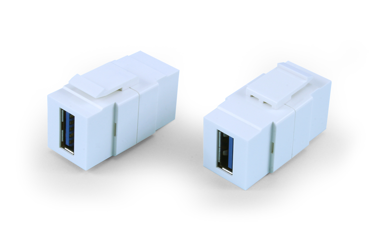 Hyperline KJ1-USB-A3-WH