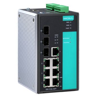 Moxa EDS-510A-3SFP-T